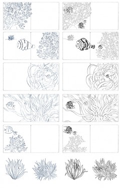 The story board of "Two Friends"